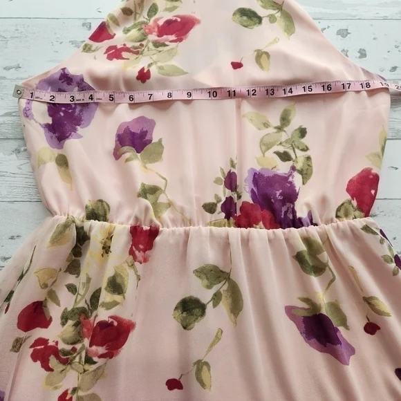 Ralph Lauren Floral Pink Halter Top Mini Dress Sizes 10 And 12 NWT - Picture 10 of 17